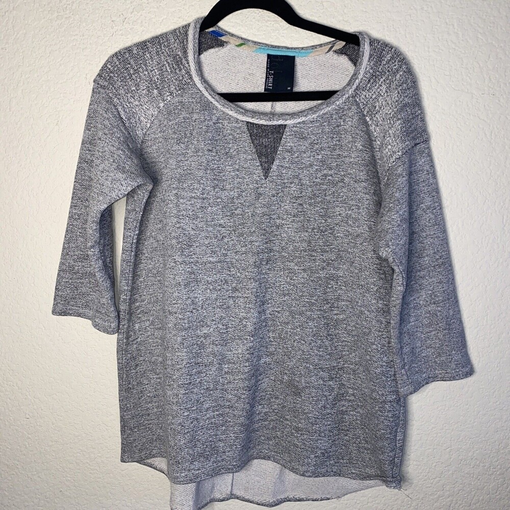 ANTHROPOLOGIE Dolan sweater lagen cottage 3/4 Sleeve Knit beach boho M